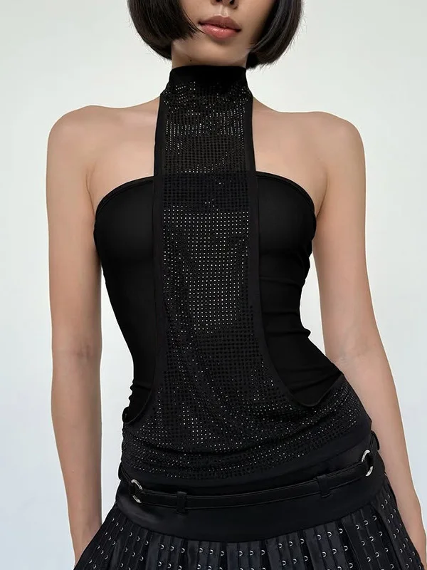 

Облегающий женский топ на одно плечо, висящий топ на бретельках, повседневная весенняя футболка из смеси шелка Long Sve