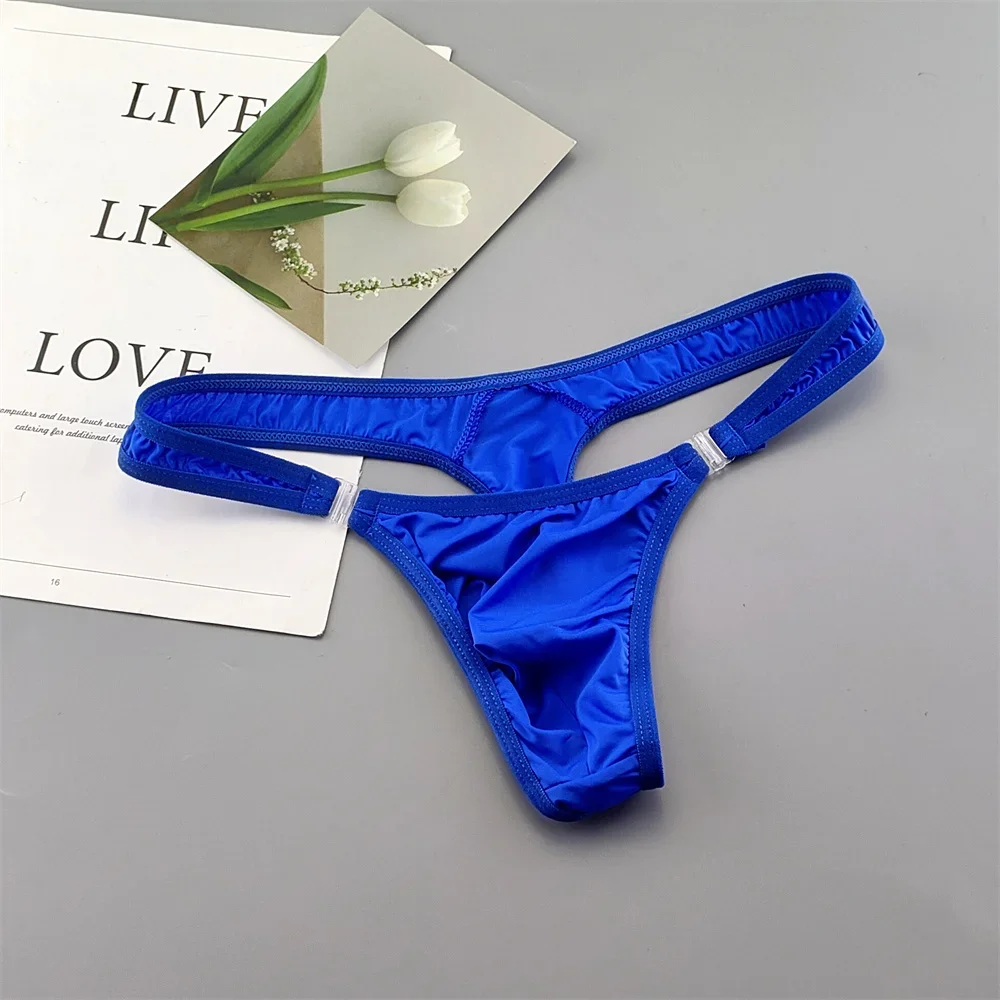 شفافة مشبك الرجال ثونغ النايلون و دنة مثير U محدب ملخصات g-سلسلة/التوكس/تانجا/T-الظهر مثلي الجنس الملابس الداخلية