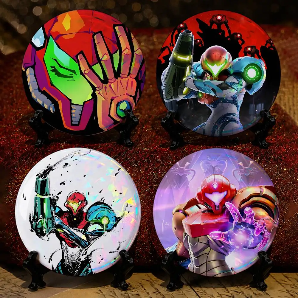 Zero Suit Samus Metroid Samus 25mm 75mm 44mm 58mm 32m Coin Badges Personalized Handmade Round Brooches Pins Accessory