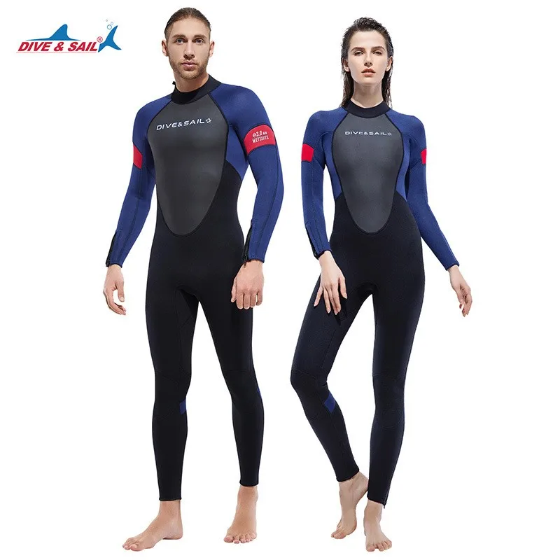 men's-thickening-one-piece-diving-suit-combinaison-de-plongee-3mm-women's-snorkeling-and-surfing-jellyfish-cold-proof-swimsuit