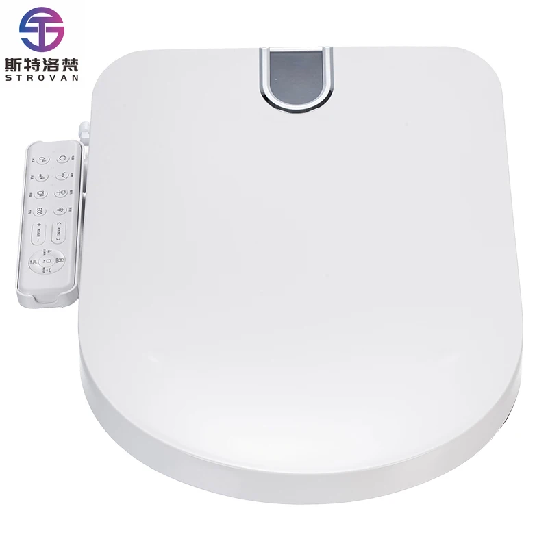 

ZXHK Commode Toilet Seat Remote Control Seat Heating Plastic Material Automatic Opening Electric Smart Toilet Seat Cover Lid