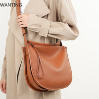 Genuine Leather Women Tote Bag 2025 New Large Capacity Women's Shoulder Bag Luxury Designer Cowhide Crossbody Bags 2522