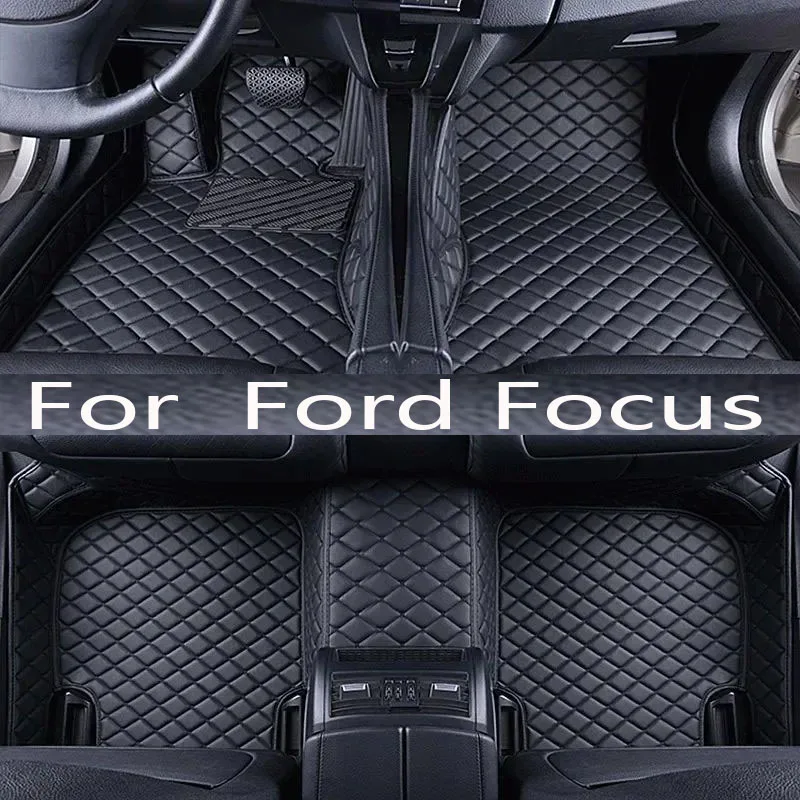 

Custom Made Leather Car Floor Mats For Ford Focus MK4 2019 2020 2021 Carpets Rug Foot Pads Accessories