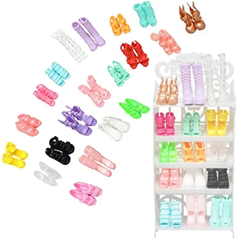 Complete Doll Shoe Collection: 10 Pairs of High Heel Boots, Sandals, And More for 11.5 Inch Girl Dolls!