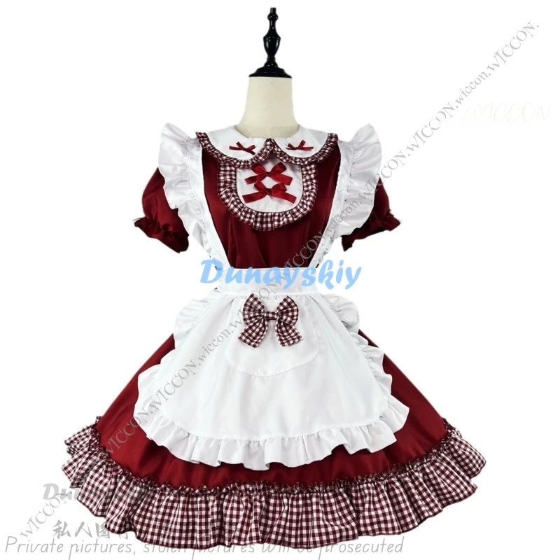 Dolce abito natalizio Lolita Costume da cameriera per bambina Cosplay Donna Lolita Carino S-5XL Grande regalo Incontri Vestito Maestro Abito Kawaii