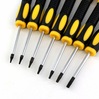 7pcs Torx Screwdriver Bit Set T3 T4 T5 T6 T7 T8 Mini Hexagon Screwdriver Game Console Handle Disassembly Repair Tools