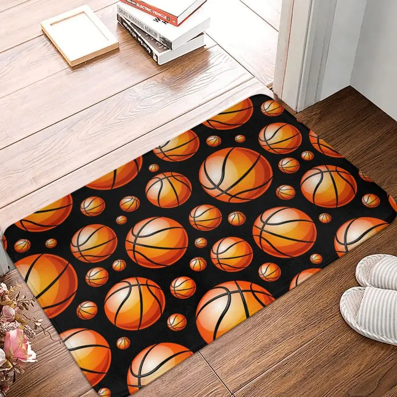 Custom Basketball Ball Doormat Mat Anti-Slip Bath Kitchen Garden Rug Carpet 40*60cm