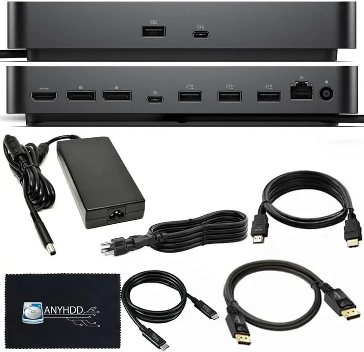 

Pro Smart Docking Station - 10Gbps, 3-Year Warranty, Supports Dual/Triple Monitors & 4K Displays with 180W Power Supply