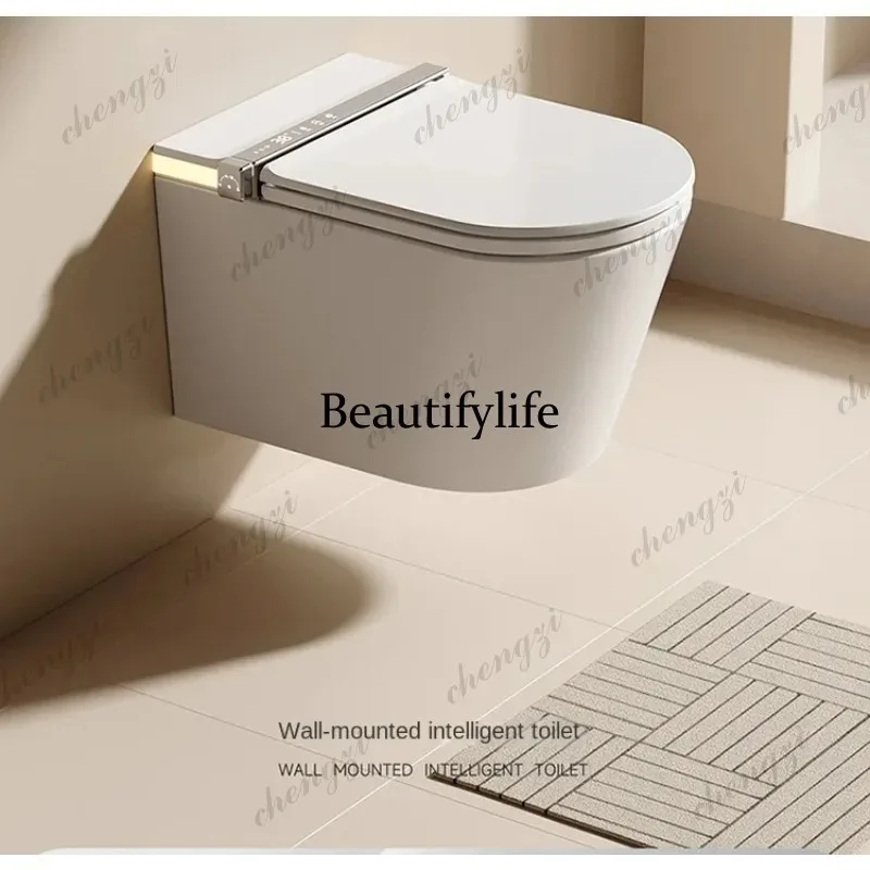K153 Modern High-end Wall Hung Smart Toilet White Color Bathroom Porcelain One Piece Toilet