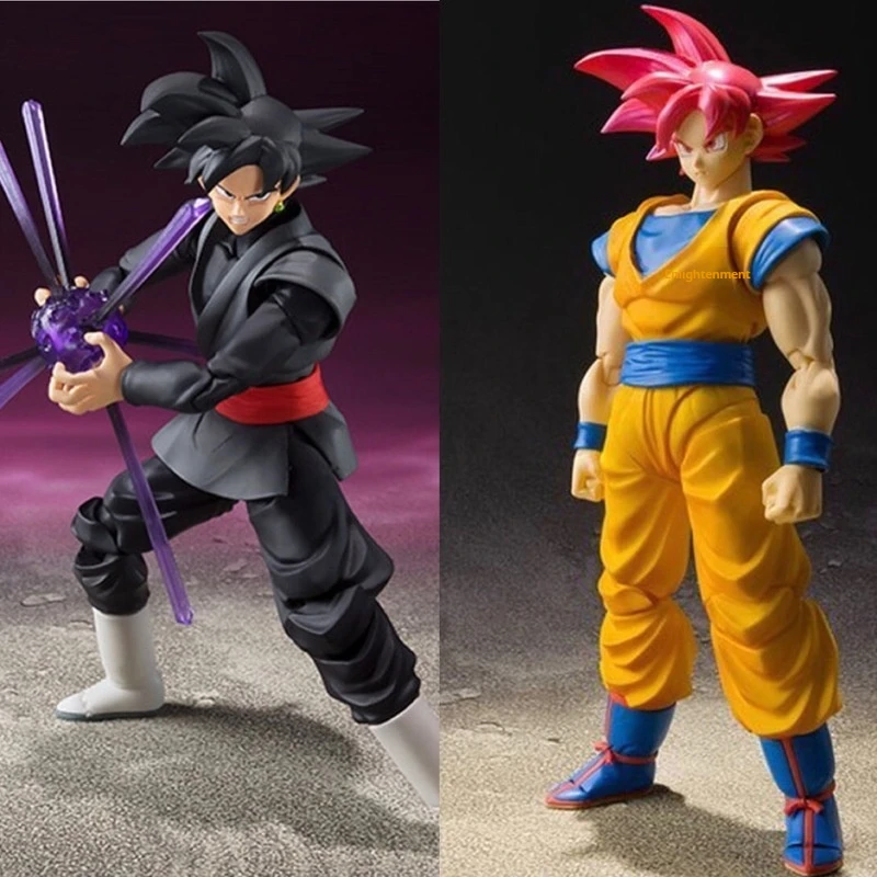 Figuritas de juguete de escritorio, adornos de Saiyan, personas, melocotón, pelo rojo, Sol Wukong, negro, Wukong, muñecas, modelos móviles, regalos