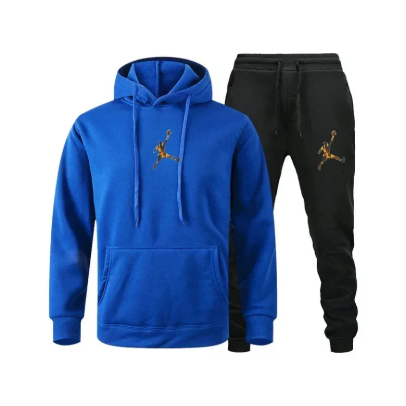 Premium Men's 2D Printed Hoodie Set