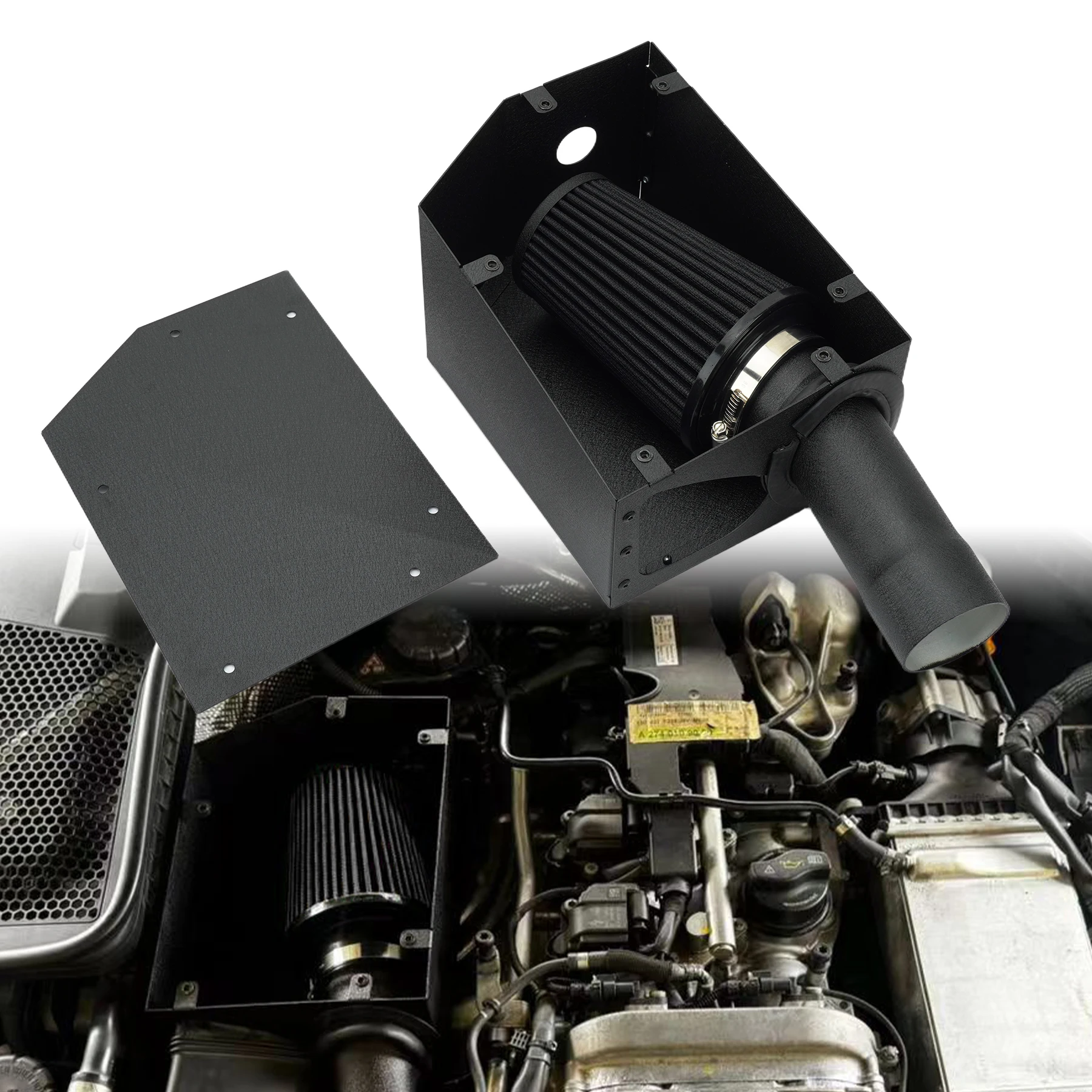 

SXLL C180 C200 C300 W205 C Class E200 E300 W212 W213 E Class GLC300 Cold Intake Kit for GLC Class Intake Pipe