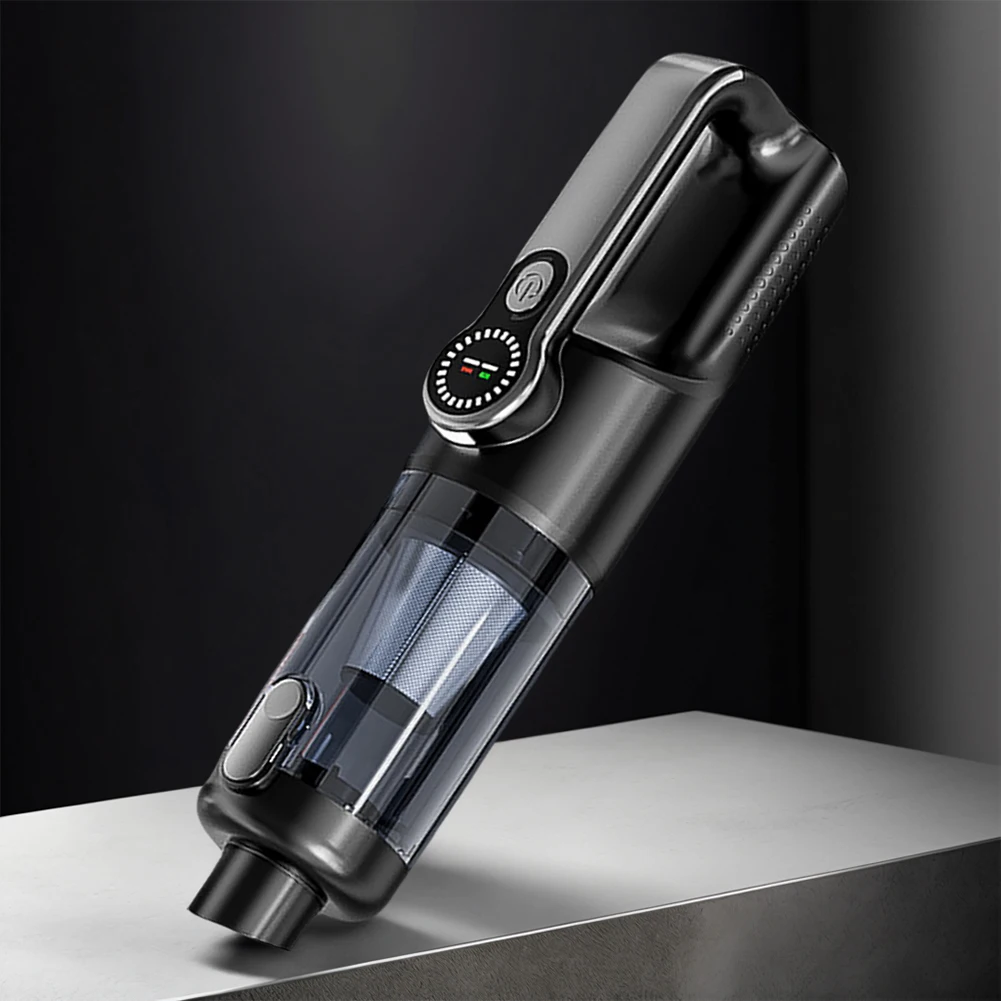 17000PA High Power Mini Vacuum Cleaner Rechargeable Portable Cordless Compressed Air Duster with LED Light for Car Home