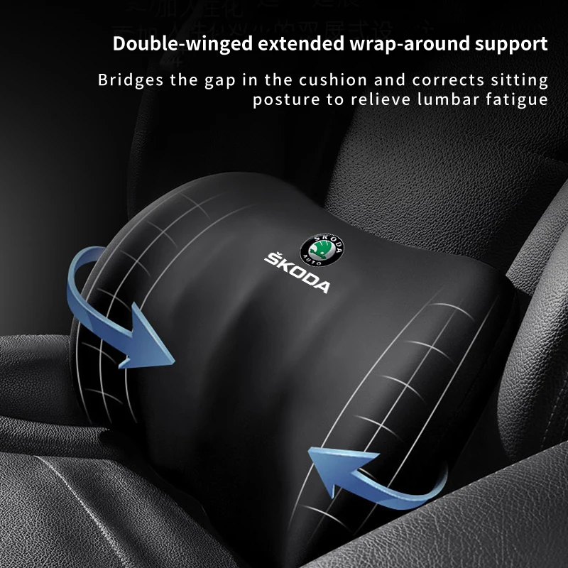 Car Accessories Headrest U-shaped Neck Pillow Lumbar Support For Skoda Octavia Rapid Kodiaq Karoq Fabia Kamiq Superb Derivative view 4