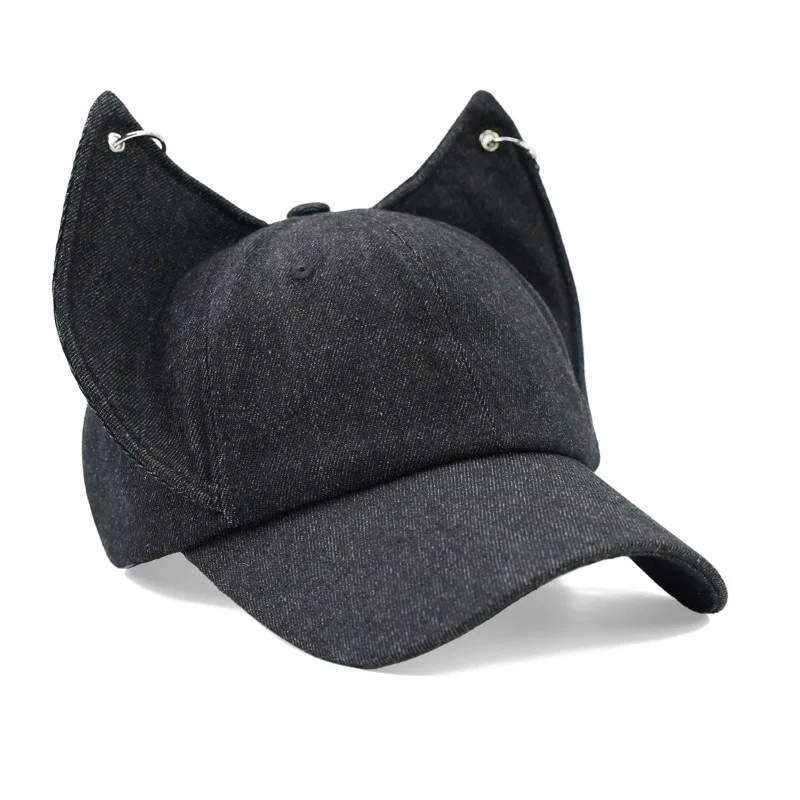 New Fashion Niche Personalized Baseball Cap Dubin Y2K Cap Men's and Women's Fox Ears Trendy Bat Hat