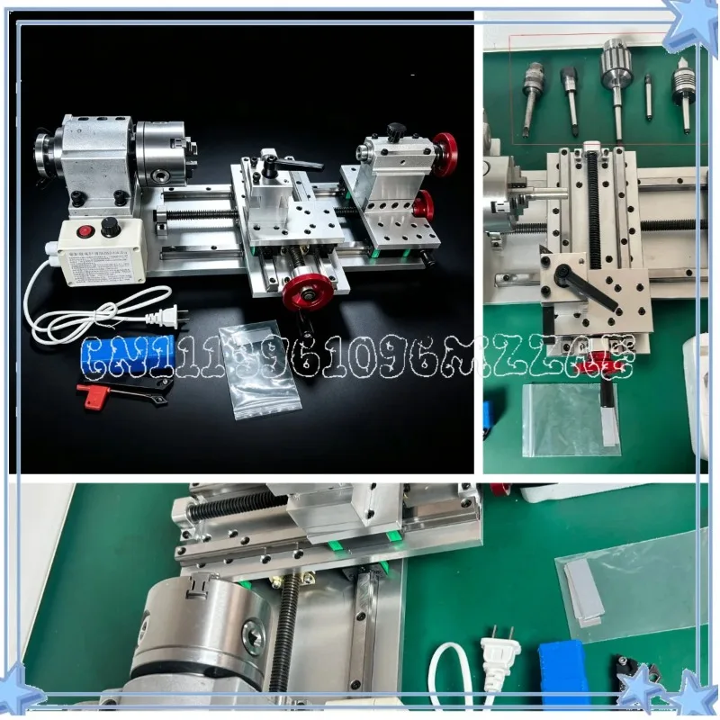 Mini Lathe Exquisite Handmade Lathe Home DIY Precision  Bead Machine - Motor Accessories