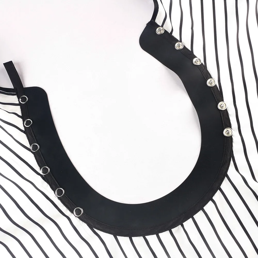 Силиконовая накидка для парикмахерской на шею, Профессиональная парикмахерская накидка для парикмахерской, накидка для стрижки волос, водонепроницаемый полосатый фартук для волос