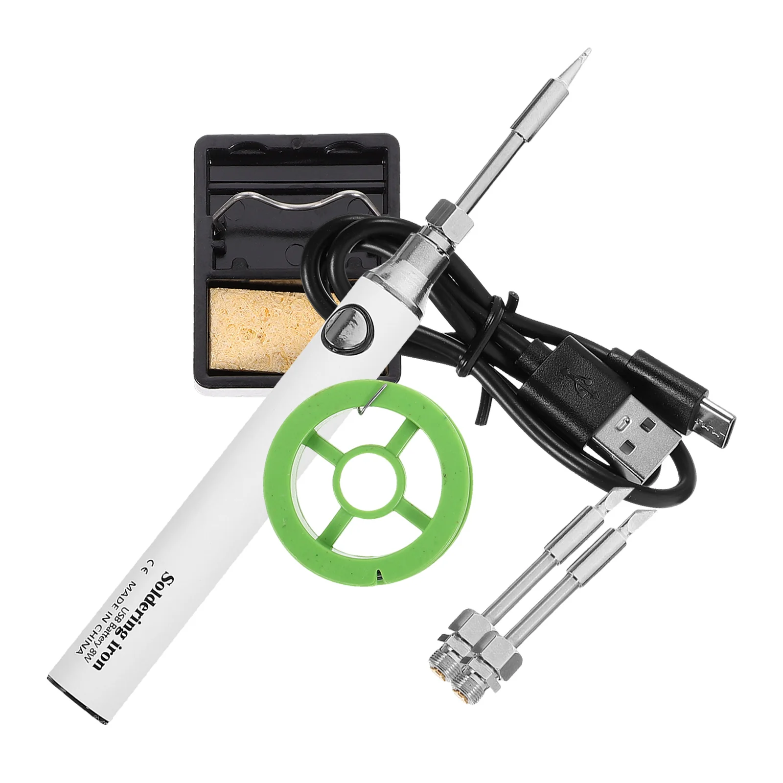 

Mini Soldering Iron 5V USB Cordless Electric Welding Pen DIY Handheld Tool Kit Black Standard Includes for Repair