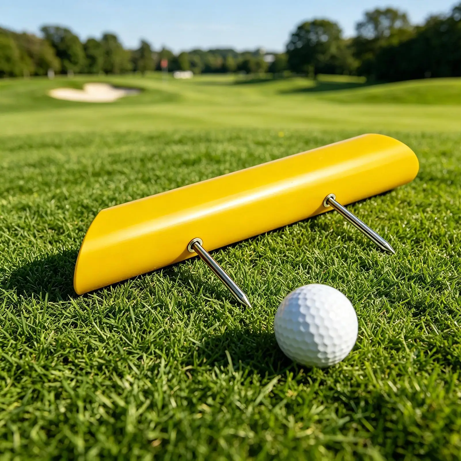Golf Tee Box Markers for Yard Border Position Locators 2 Pieces Golf Tee Alignment Tool for Outdoor Practice Range Tournament