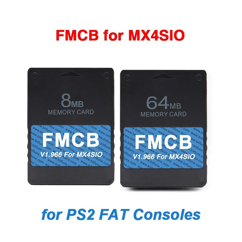 Карта FMCB 64 МБ V1.966 для PS2 MX4SIO SIO2SD, адаптер SD-карты, установленный OPL для игровых консолей Playstation2, для PS2-FAT
