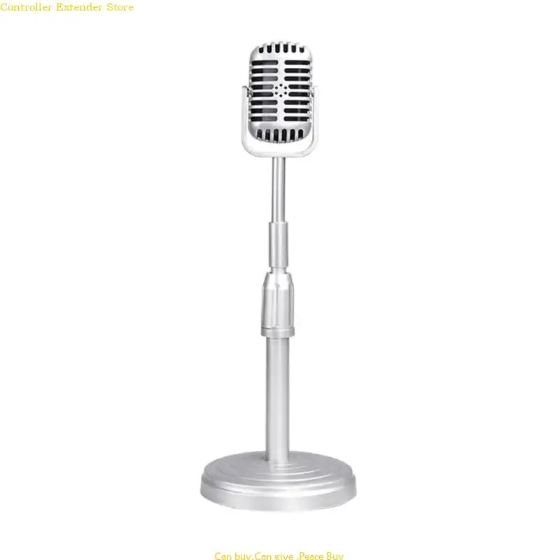 Simulation Retro False Microphone Model For Studio Antique Photography Posing Mic Nostalgic Retro Microphone Props