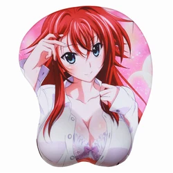 Anime Mouse Pad Gaming Cute 3D Wrist Rest Mousepad Sexy High School DxD Cartoon Computer Desk Mat For Office Table Laptop