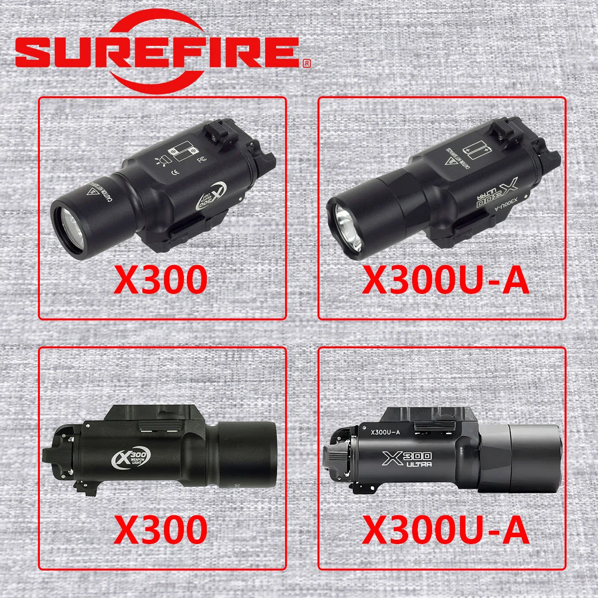 Streamlight TLR TLR-1 TLR-1HL TLR-3 TLR-7 TLR-7X Surefire X300 ULTRA Airsoft Pistol Gun Light For Glock 17 Flashlight view 6