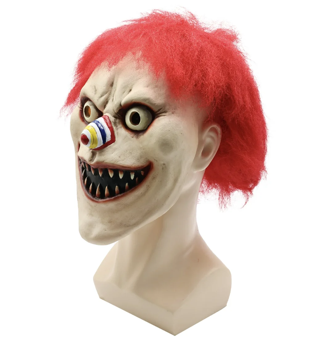 หน้ากากซอมบี้ฮาโลวีน หน้ากากน่ากลัว หน้ากากผีปีศาจ หน้ากากคอสเพลย์ อุปกรณ์ประกอบฉากงานเต้นรำ หน้ากากแวมไพร์ชีวเคมีสำหรับแต่งตัว