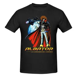 O-neck Cotton Short Sleeve T Shirt Men Albator Cartoon Captain Harlock T Shirt vintage Summer printing t-shirt 2024