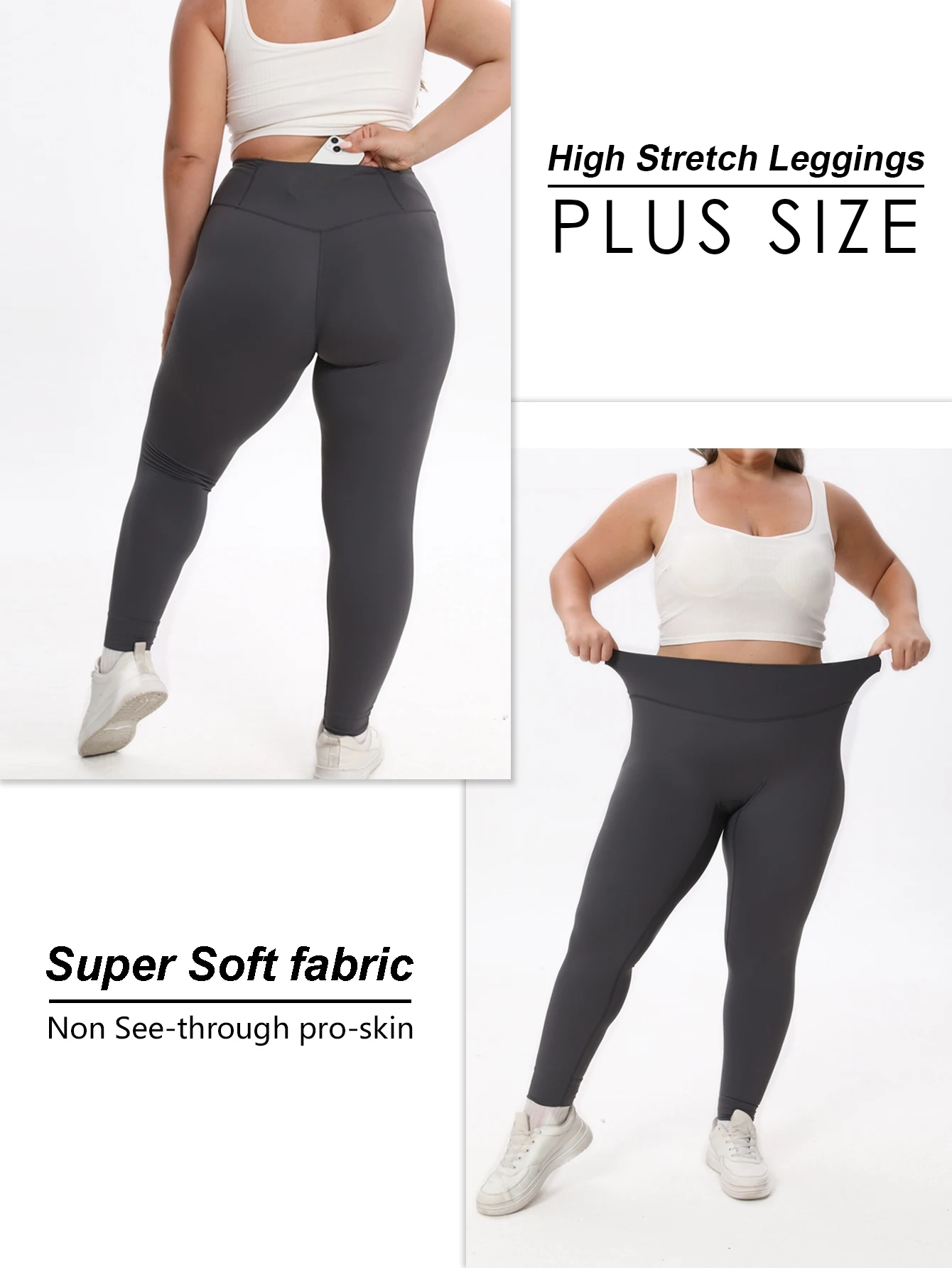 Solid Color Classic Gym Sport Pants for Women Plus Size Fitness High Waist Yoga Legging Sofe and breathable Workout Pants