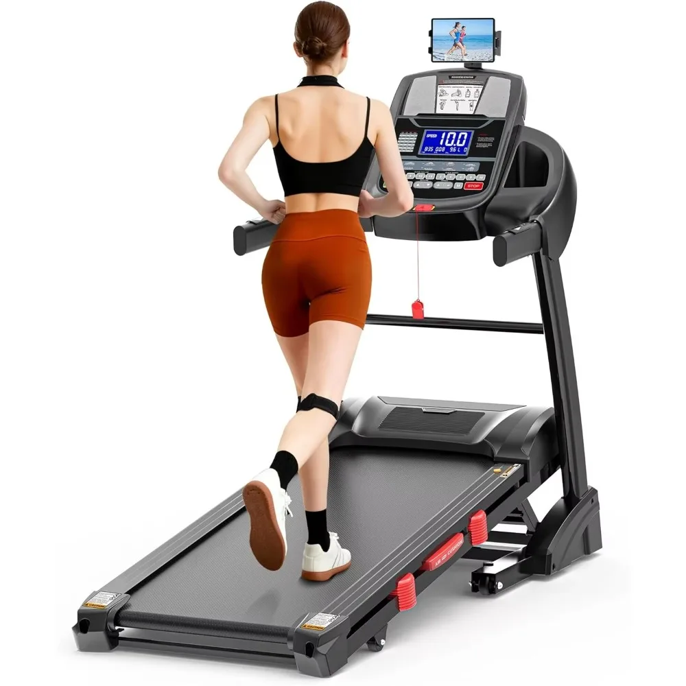 

Heavy Duty Folding Treadmill 5.1HP 400LB Capacity 20% Auto Incline Walking Running Home Gym Cardio Fitness Machine With Fan