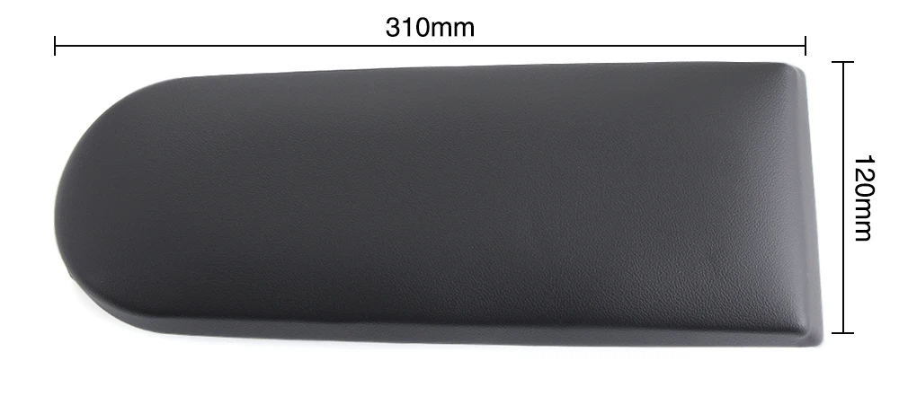 Leather Armrest Centre Console Lid Cover Replacement For Audi A1 8x1 2012-2018 Black