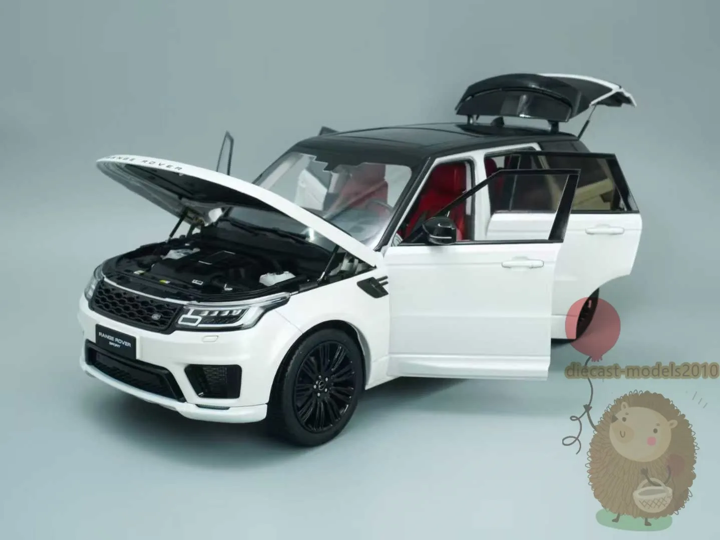 

WHELART 1:18 Range Rover Sport Alloy Diecast Model Car Gifts Collection White