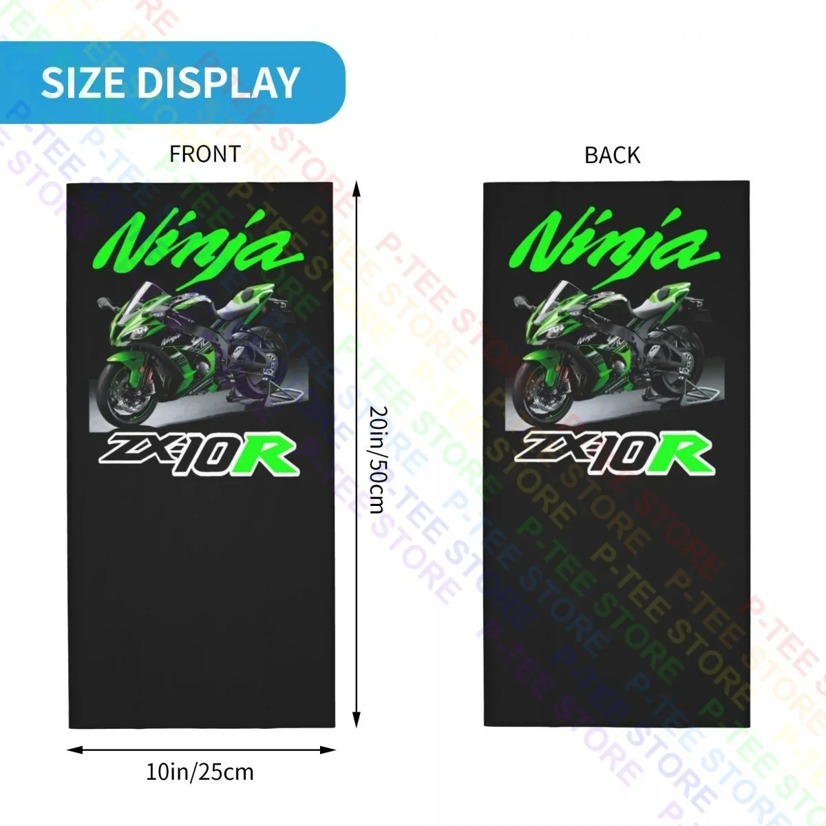 Wsbk Ninja Zx-10R & Zx-10Rr الرقبة الجراب باندانا وشاح قناع الوجه لينة المضادة للأشعة فوق البنفسجية الرياضة في الهواء الطلق