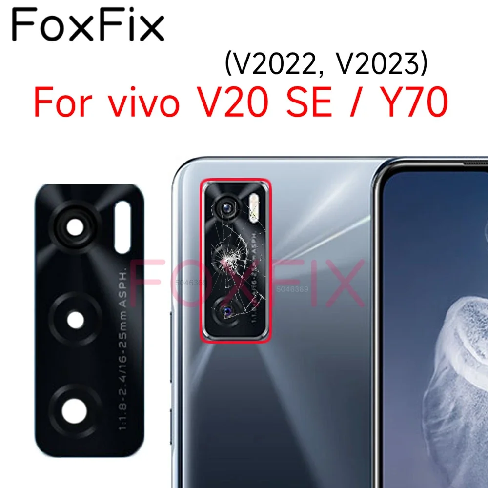 Rear Back Camera Glass Lens Cover For vivo V20 SE Y70 V2022 V2023 Replacement