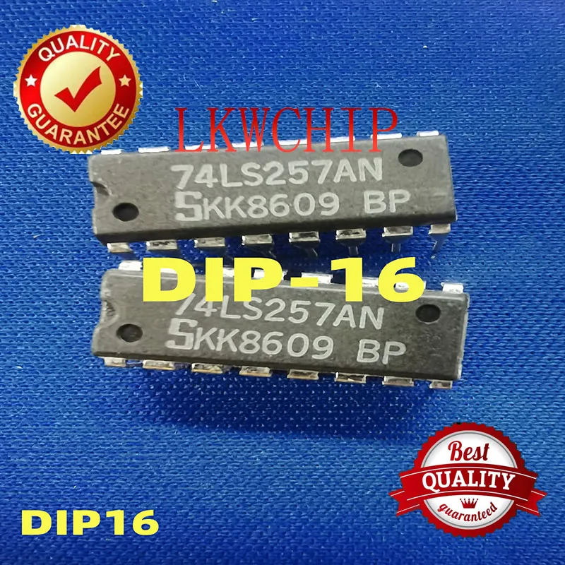 74LS257AN DIP-16 3-STATE Quad 2-Data محددات/متعدد الإرسال