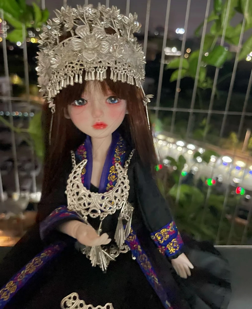 1/6 vestiti per bambole vestito per 30 cm bambola Bjd copricapo costumi etnici vestire ragazza giocattolo casa da gioco accessori per bambole di moda, senza bambola