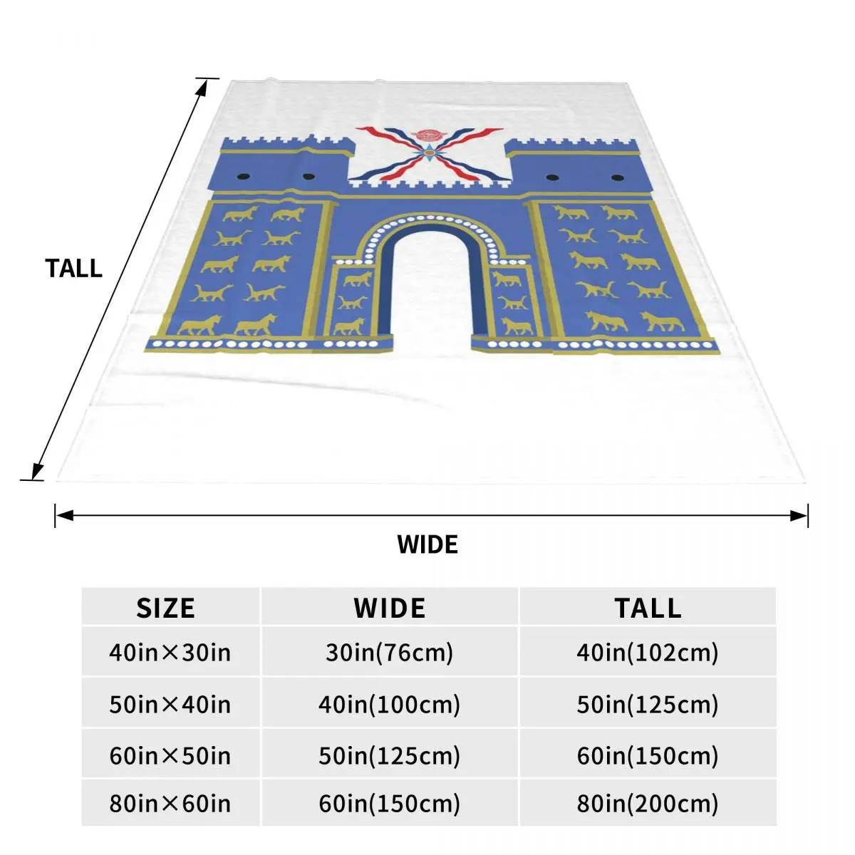 Assyrian Suryoyo Flag Blanket Fleece Sofa Throw Blanket Multi-function for Couch Bedding Travel Throws Bedspread Quilt