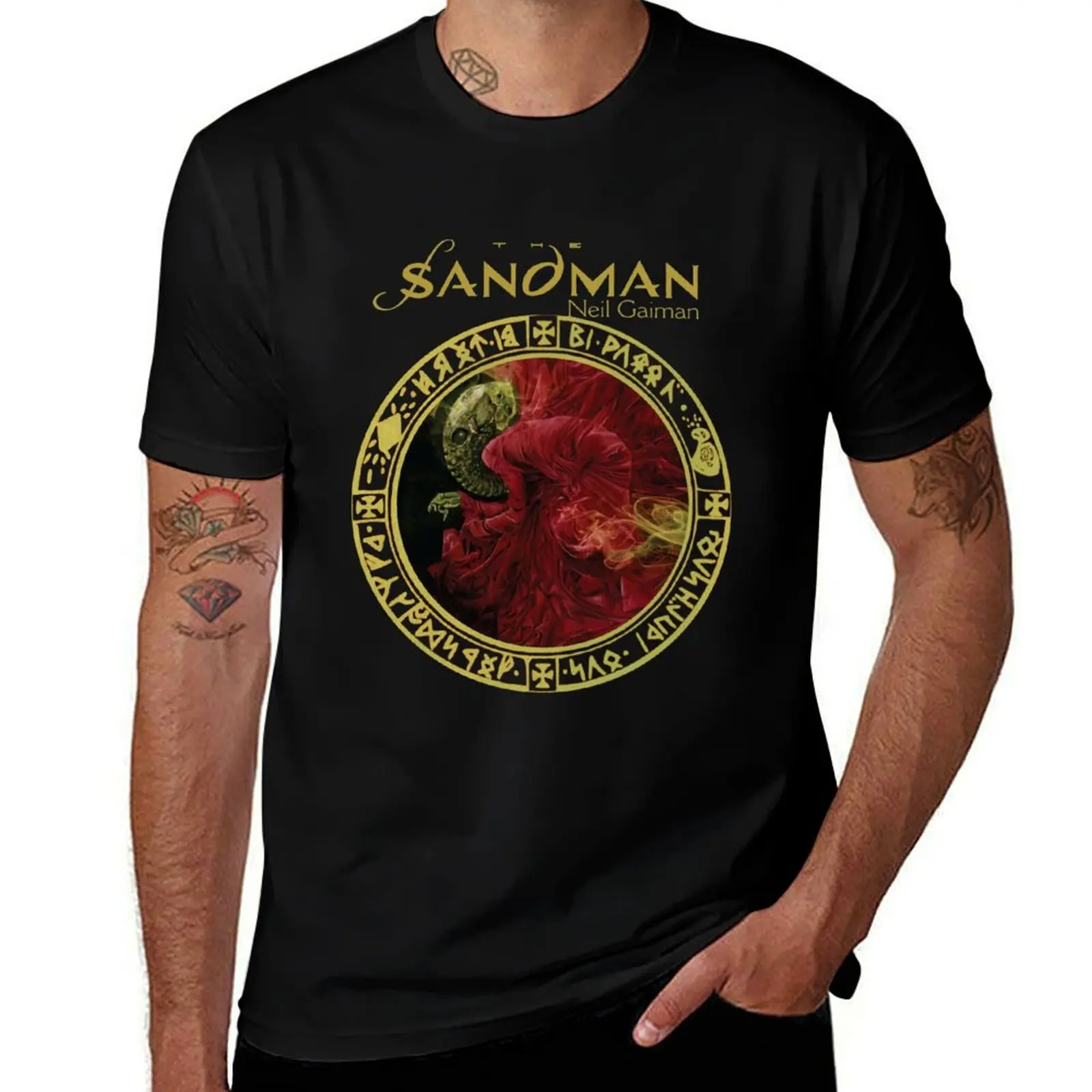

Sandman Neil Gaiman T-Shirt Utility Work Short Sleeve Top