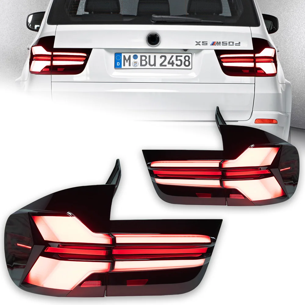 AKD Car Styling for X5 Led Tail Lamp E70 Tail Light X5M 2007-2013 Dynamic Signal Brake Reverse auto Accessoriescustom