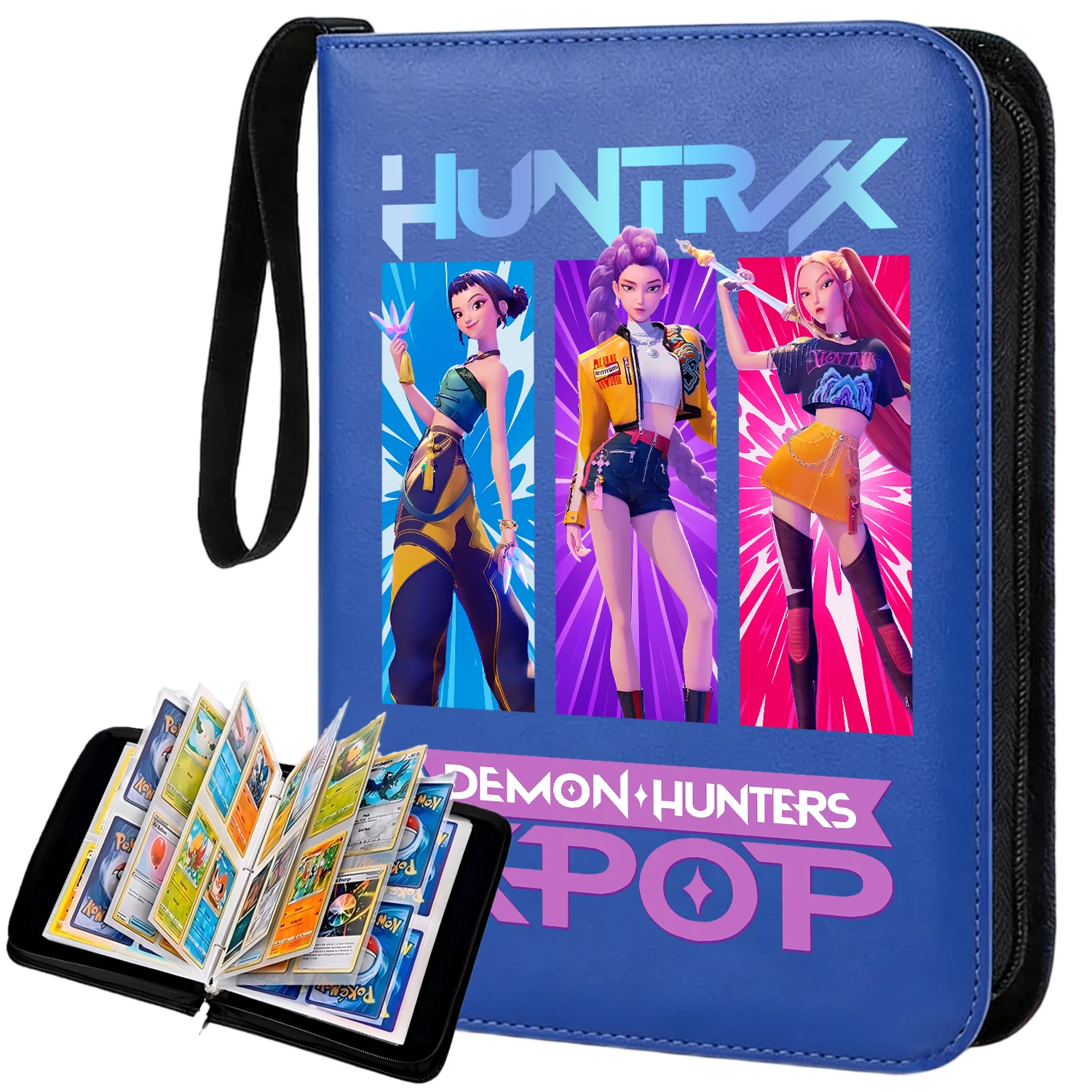 Lot de 400 pochettes pour cartes Kpop Demon Hunters, album de rangement à fermeture éclair en PU, support de présentation, classeur, protège-cartes, cadeau