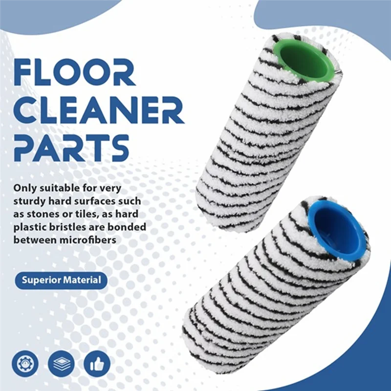 A86I-4PCS Forkarcher FC3 FC5 FC7 FC3D مجموعة أسطوانة متعددة الأسطح ستوكات قابل للغسل فرشاة دوارة ملحقات المكنسة الكهربائية