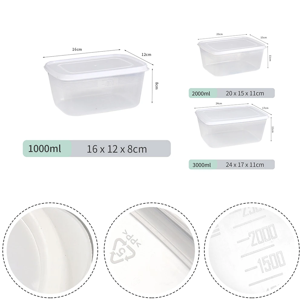 Food Storage Storage Box Transparent Kitchen Organization Vegetable Food Organization 20 15 9cm Modular Design 24 17 11cm