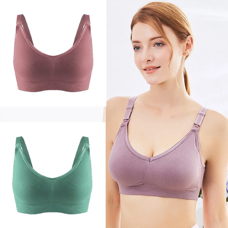 High quality Breastfeeding bra big size pregnant women underwear new color maternity nursing bra super size 46 and 110