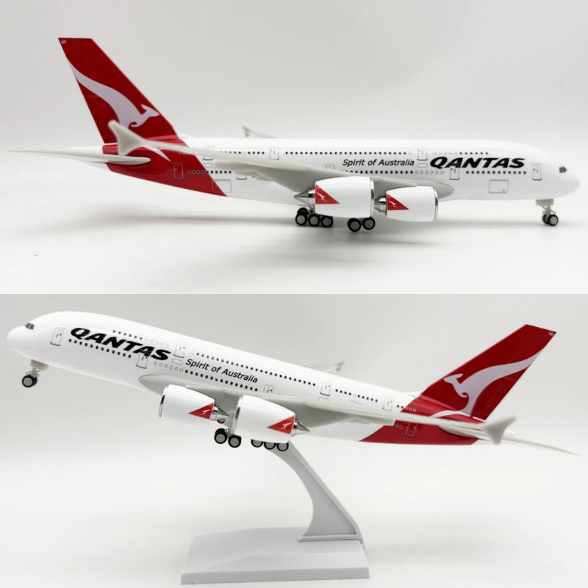 

Qantas A380 30 см модель самолета Airbus твердая модель самолета игрушечный дисплей подходит для коллекционеров моделей и подарков