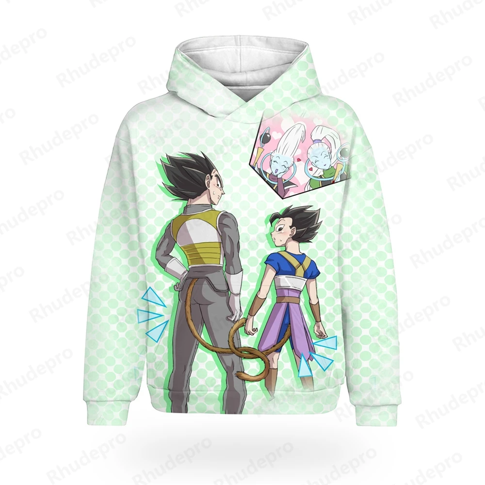 Streetwear Goku Long Sleeve Tee Vegeta Tops Dragon Ball Anime Gym Hoodie Man Couple Outfit Śmieszne koszulki z nadrukiem 3D Boy Girl