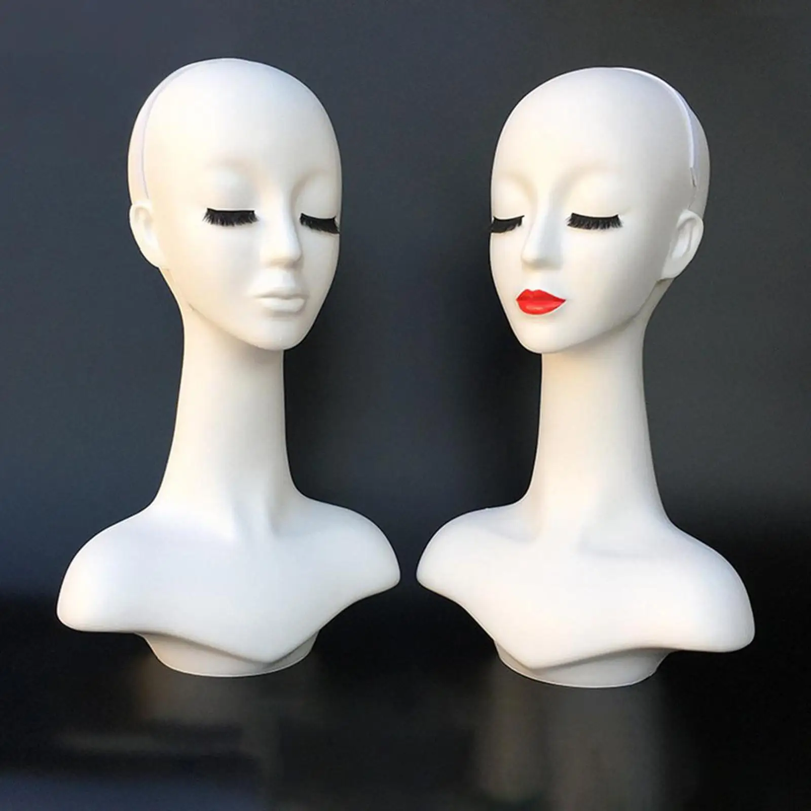 Głowa manekina treningowa, wielofunkcyjny stojak ekspozycyjny na kapelusze, uchwyt na naszyjniki, kapelusze, okulary, szaliki