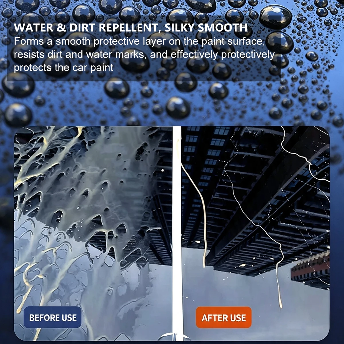 Ultimate Ceramic Coating Spray, High Gloss Hydrophobic Shield For Car Paint, Anti‑Dust Water Repellent Exterior Care YT0306