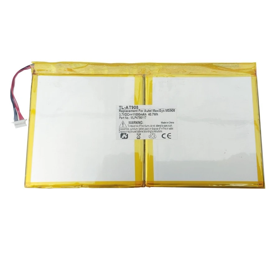 3.7V 11000mAh TL-AT908 Battery For Autel MaxiSys MS908 MS908P Pro Automobile Detector Compatible MLP4795117 Batteries