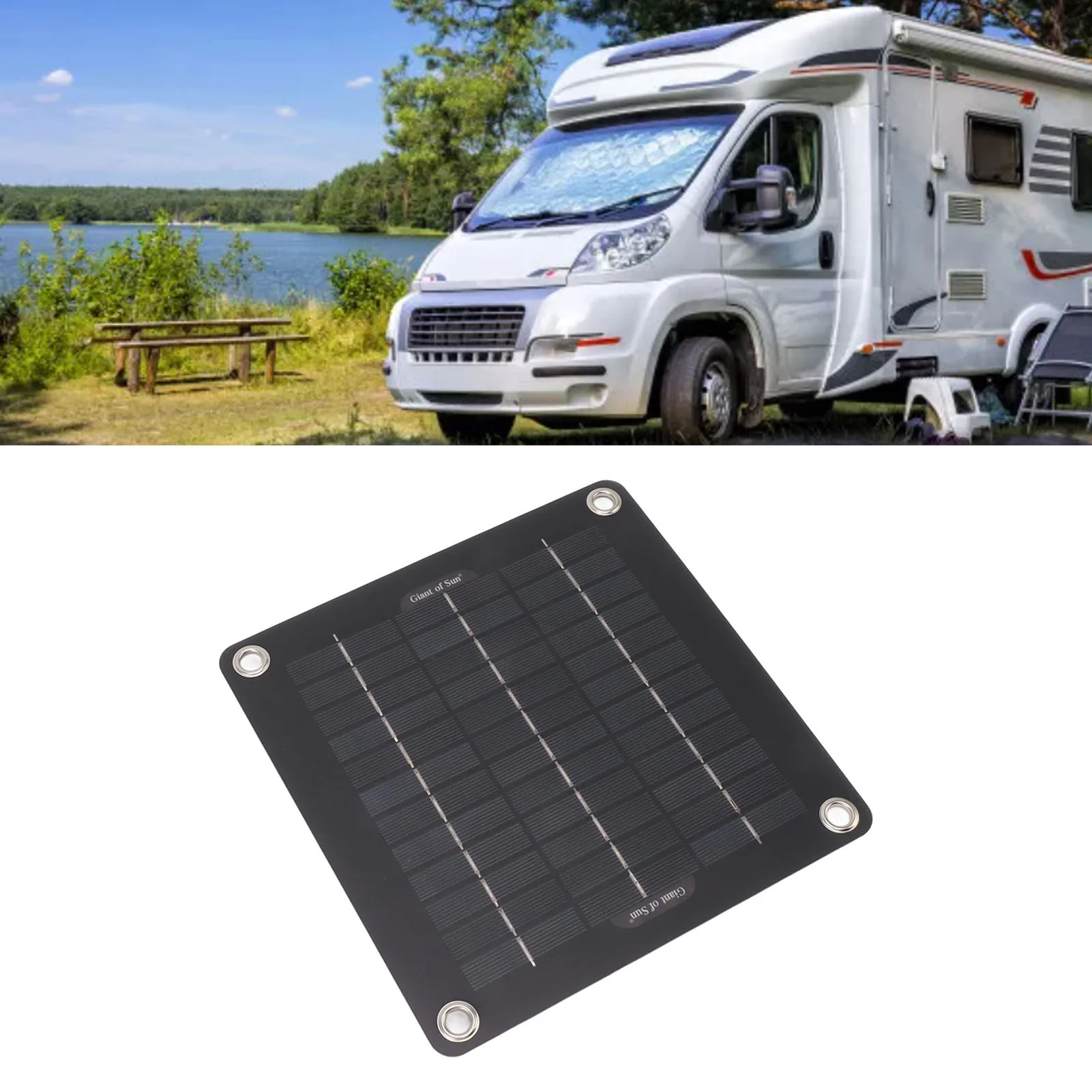 

10W Portable Solar Panel Kit 12V Solar Battery Maintainer for Car Motorcycle Tractor Solar Car Battery Maintainer